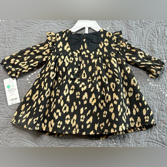 Carters Baby Girl Leopard Print 2 Piece Dress Set NWT Size 3 Months - Picture 5 of 10